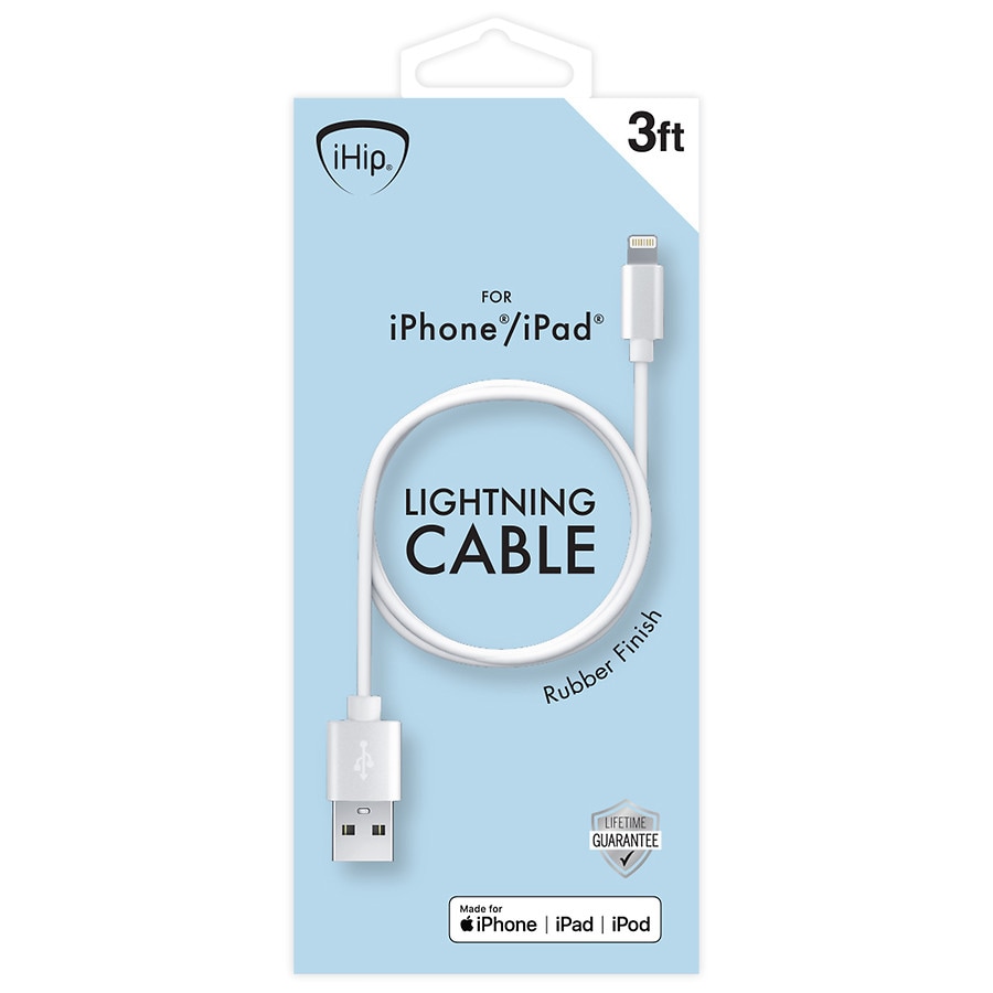  iHip PVC Lightning Cable White 