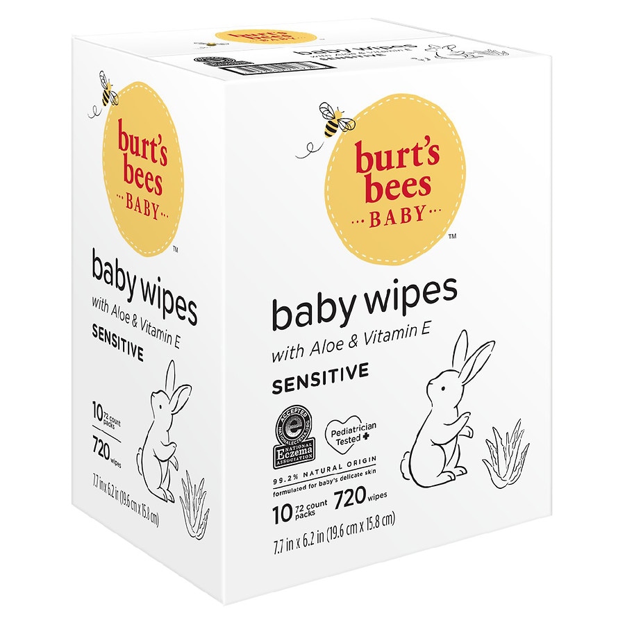 Burt's Bees Baby Bee Wipes Fragrance Free