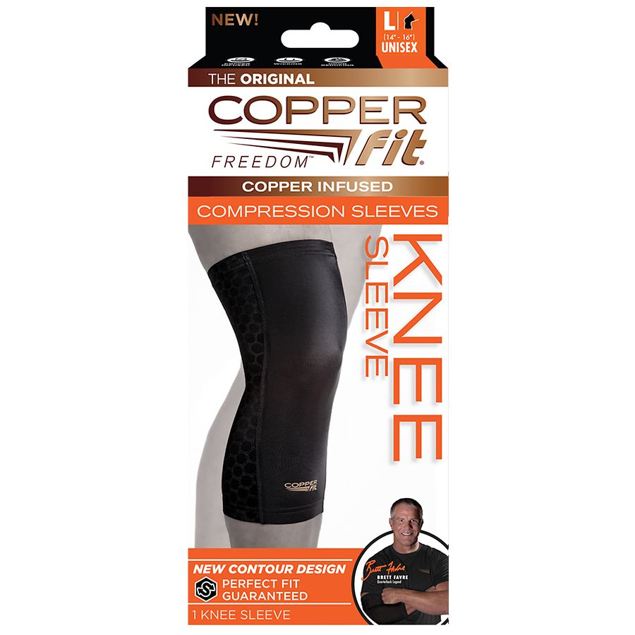 COPPER FIT PRO SERIES COMPRESSION KNEE SLEEVE SIZE L/LARGE 