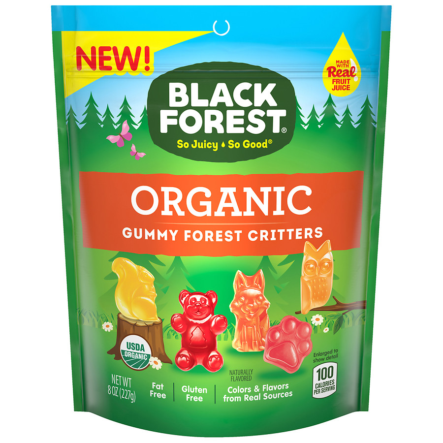 Black Forest Organic Forest Critters Apple, Mango, Strawberry, Peach, Watermelon