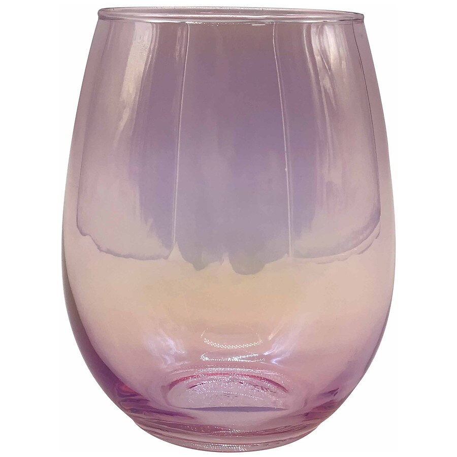  Festive Voice Pink Wine Glass 