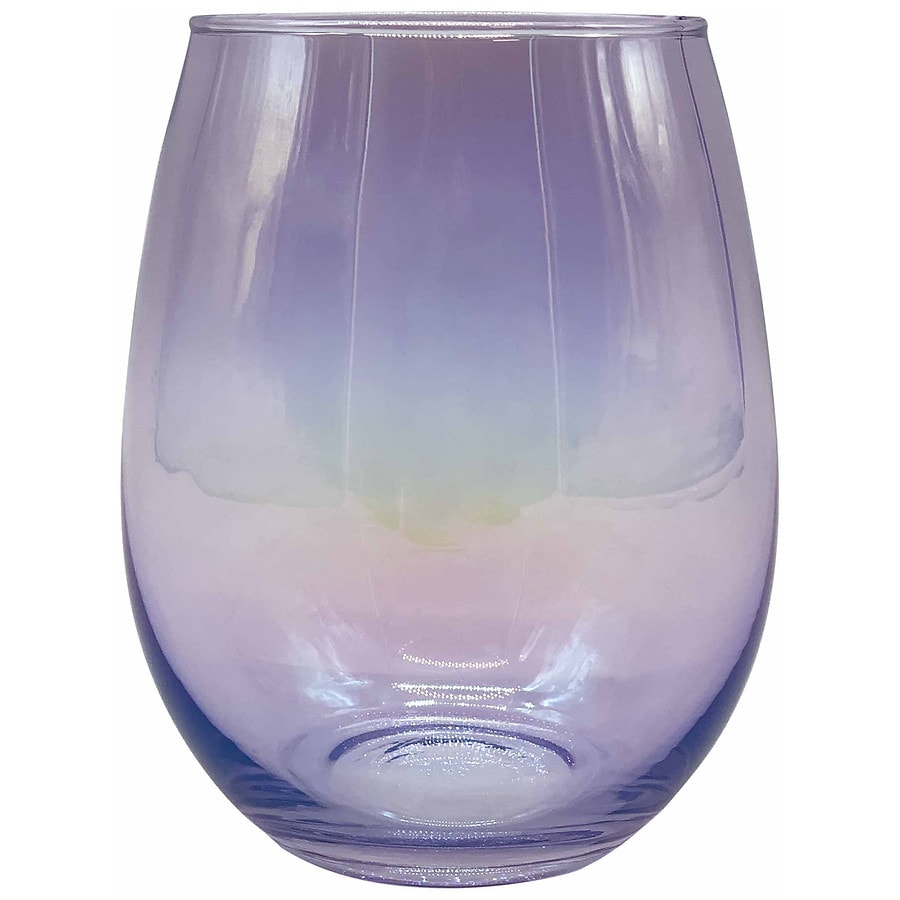  Festive Voice Purple Wine Glass 