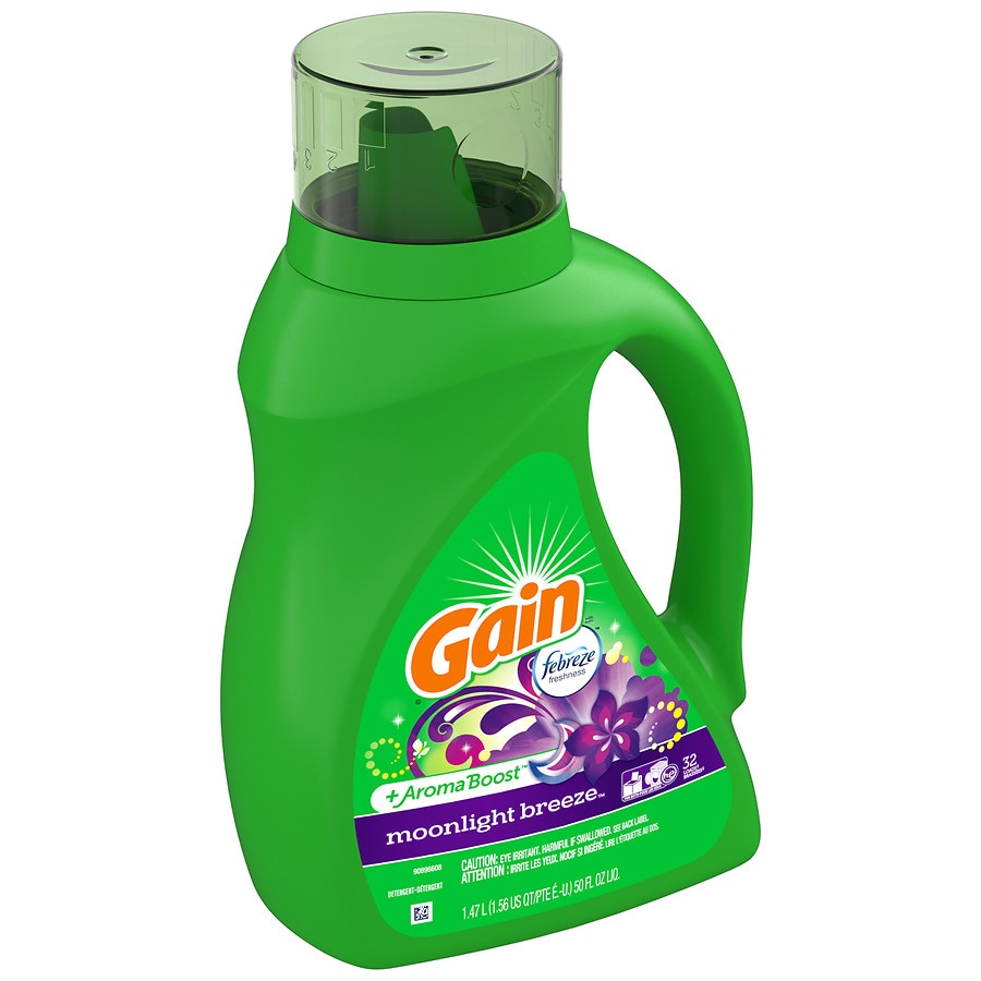  Gain Aroma Boost Liquid Laundry Detergent, Moonlight Breeze 