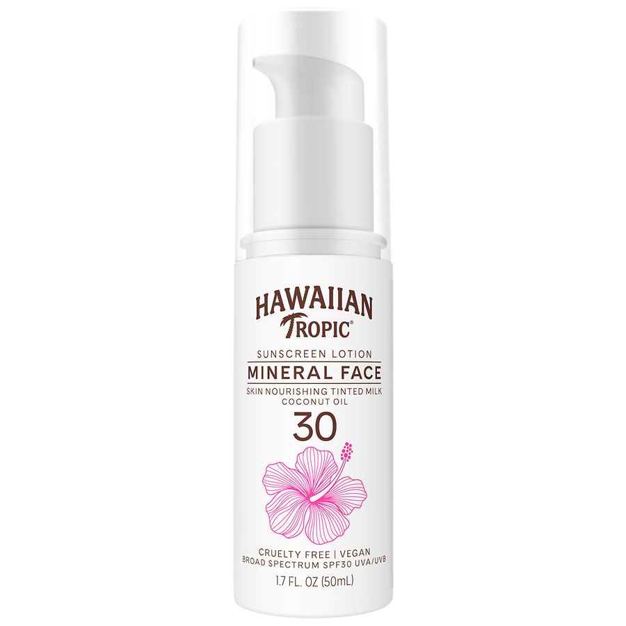 hawaiian tropic mineral facial milk