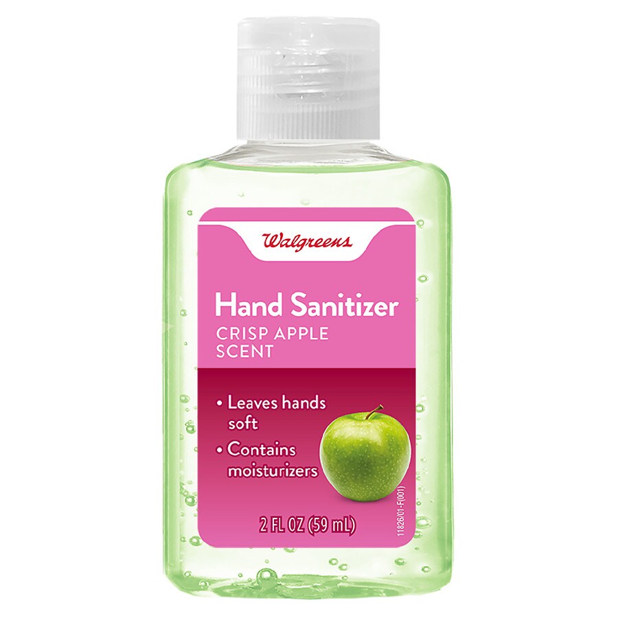  Walgreens Hand Sanitizer Crisp Apple Clear 