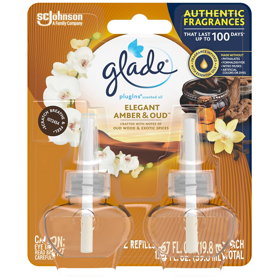 Glade PlugIns Scented Oil Elegant Amber & Oud