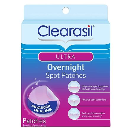 Clearasil Ultra Overnight Acne Spot Patches, 18 count 