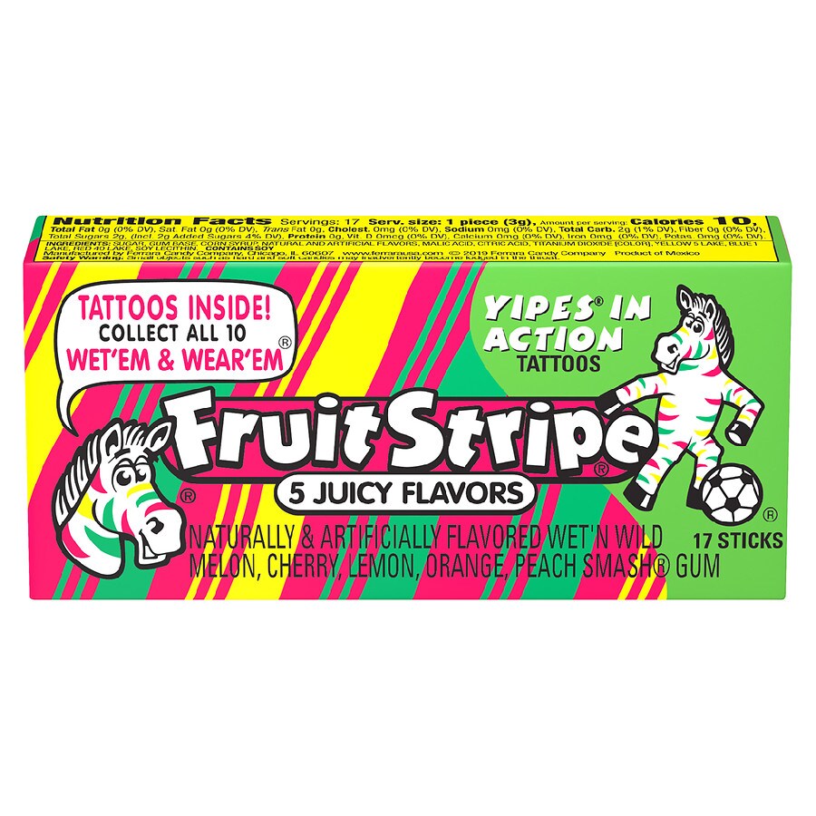 Ferrara Pan Fruit Stripe Gum Pack