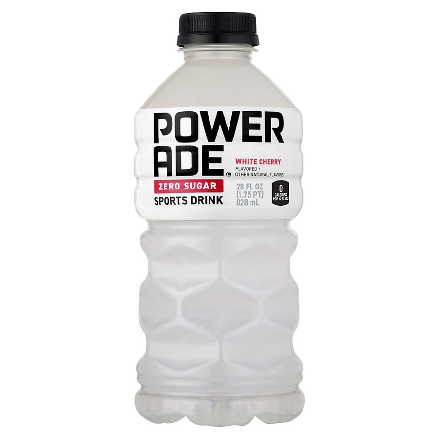  Powerade Sports Drink Zero Sugar White Cherry 