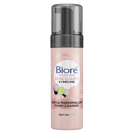 UPC 019100264342 product image for Biore Rose Quartz & Charcoal Marshmallow Foam Cleanser - 5.0 fl oz | upcitemdb.com