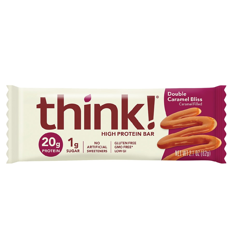  think! Double Caramel Bliss Protein Bar 