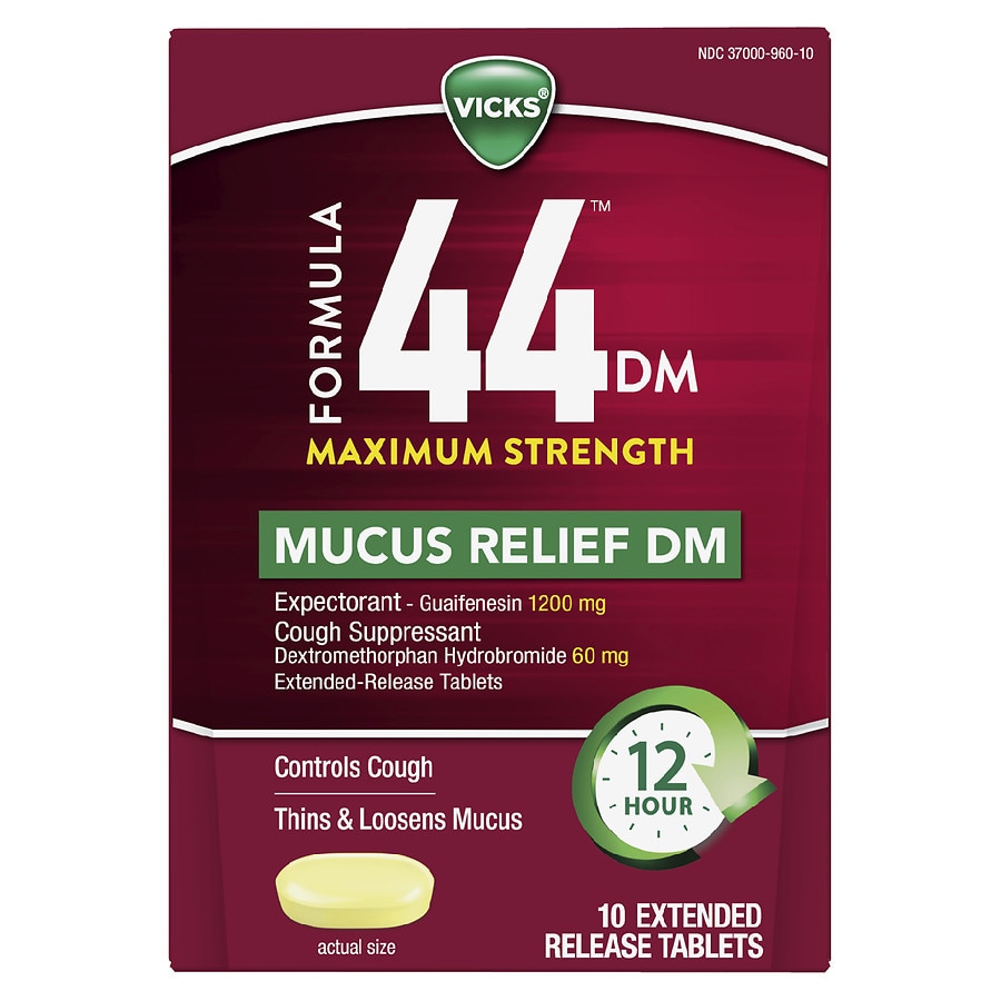  Vicks 44 DM Maximum Strength Mucus Relief 