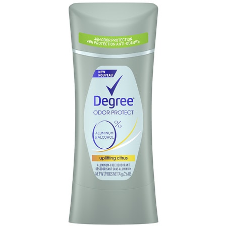 Degree 0% Aluminum Free Deodorant Uplifting Citrus  2.6 Oz. (4 Pack) 