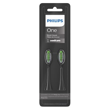 Philips Sonicare - Philips One by Sonicare 2pk Brush Heads - Shadow Black