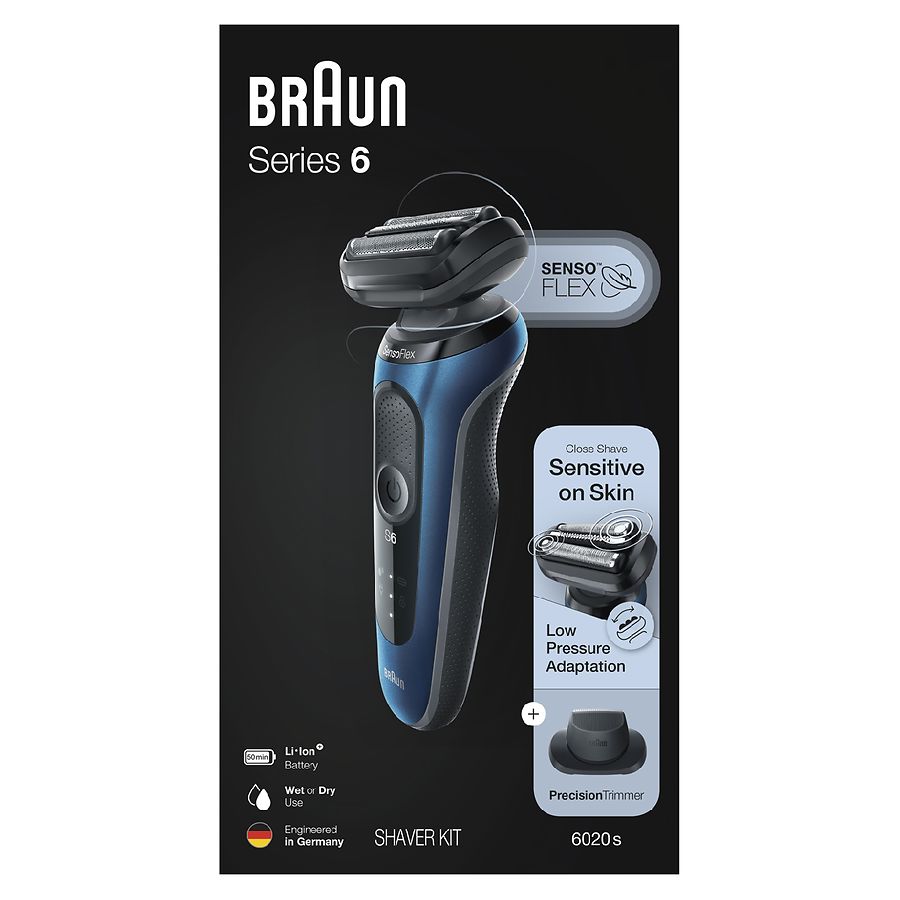 Photo 1 of Braun - Series 6 Wet/Dry Electric Shaver - Blue