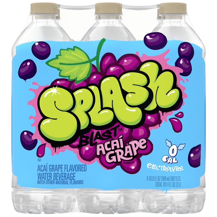 Nestle Splash Acai Grape Flavored Enhanced Water