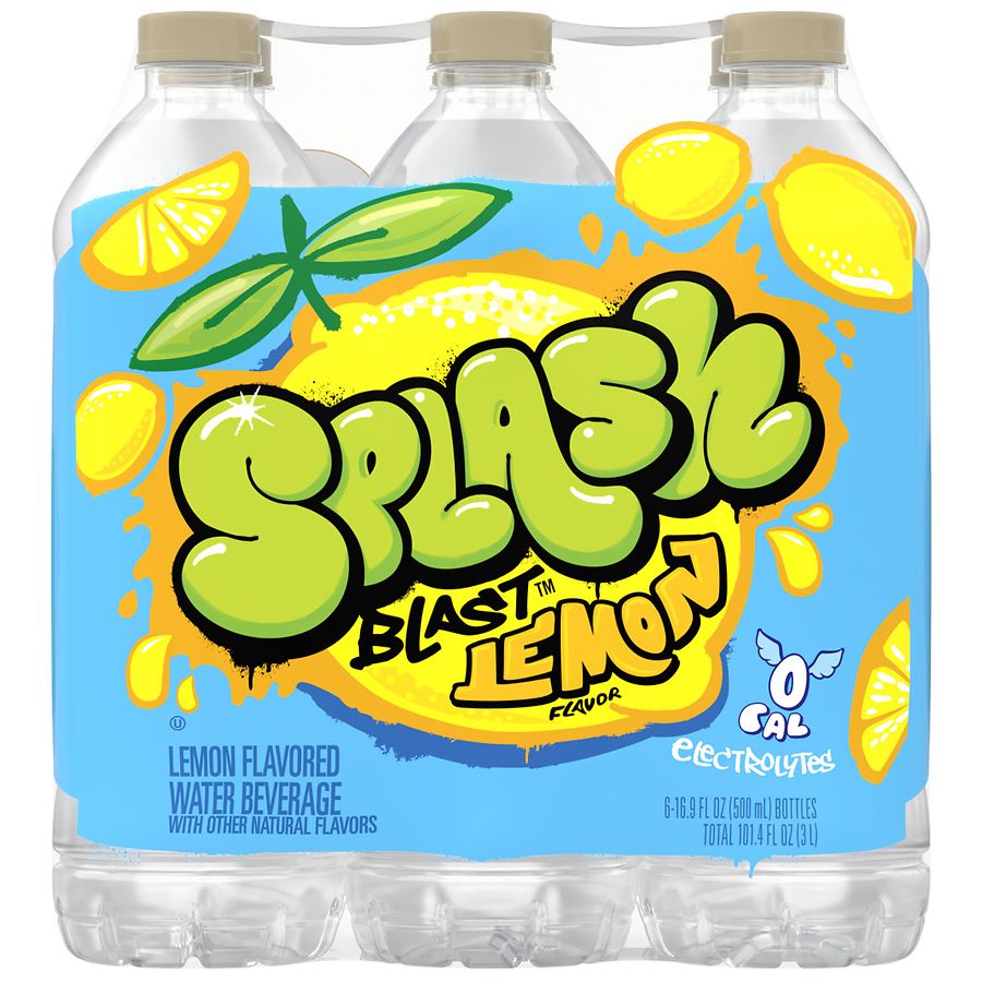 Nestle Splash Natural Lemon Flavored Water