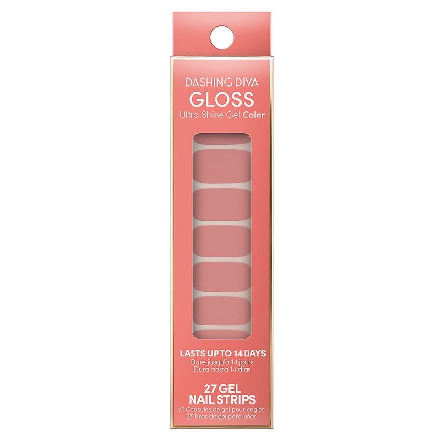 Dashing Diva Gloss Gel Nail Strips Rose Quartz