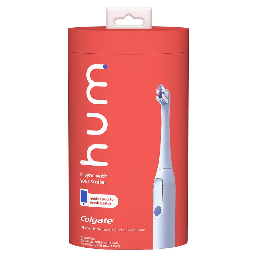 hum by Colgate Smart Electric Rechargeable Sonic Toothbrush Kit with Travel  Case Blue | Walgreens