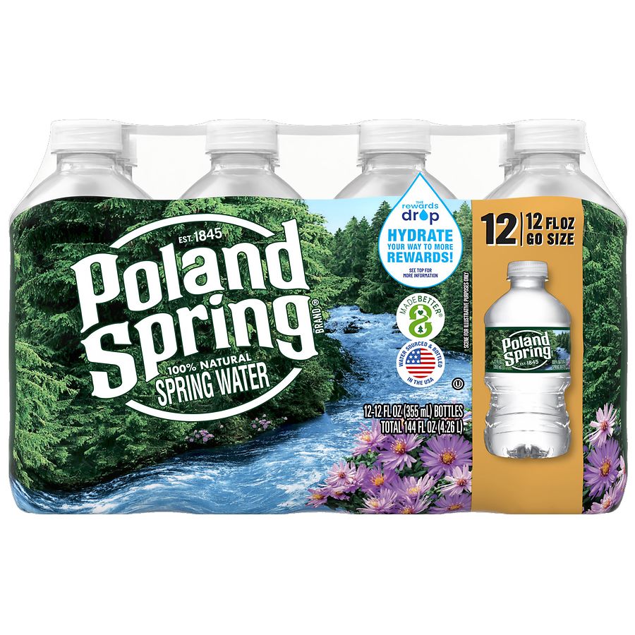 Poland Spring 100% Natural Spring Water