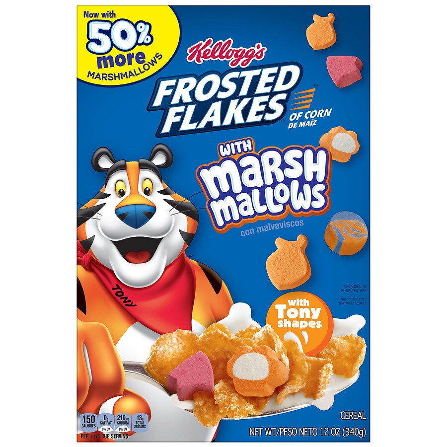 Frosted Flakes Breakfast Cereal Original With Marshmallows