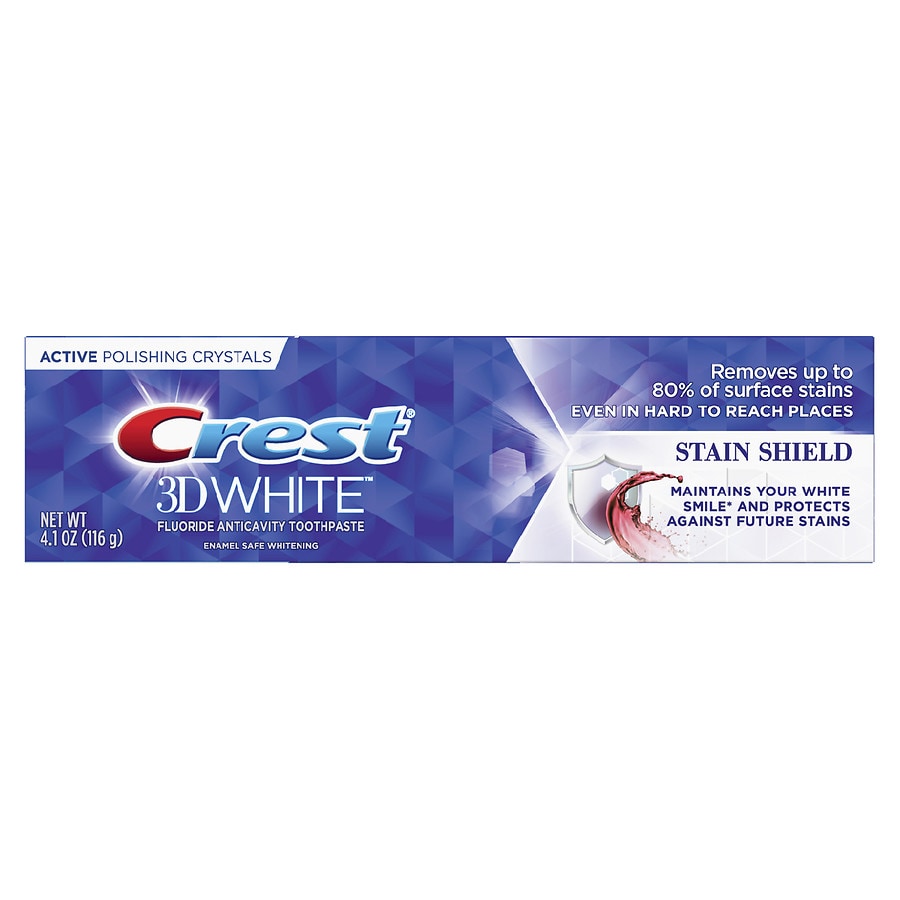 Crest 3D White Whitening Toothpaste Stain Shield