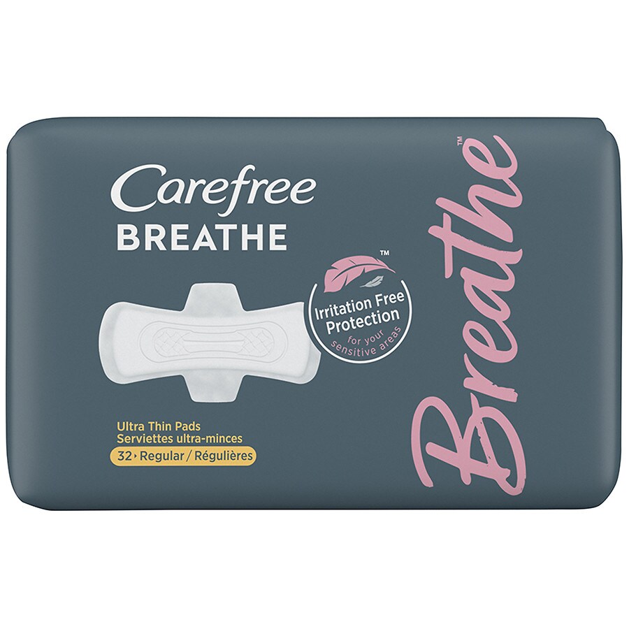 Carefree Breathe Ultra-Thin Pads with Wings Regular