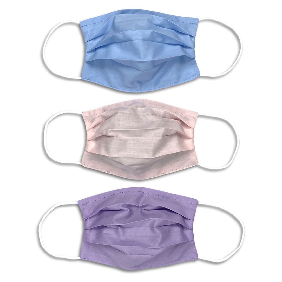 Calabrum Reversible Kids Face Masks Assortment Light Blue, White, Pink, Grey, Lilac, Charcoal