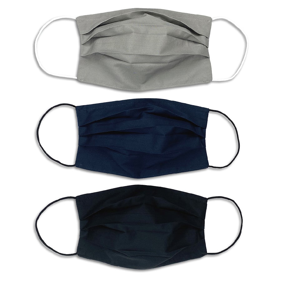 Calabrum Reversible Adult Face Masks Assortment Grey, White, Navy, Light Blue, Black, Charcoal