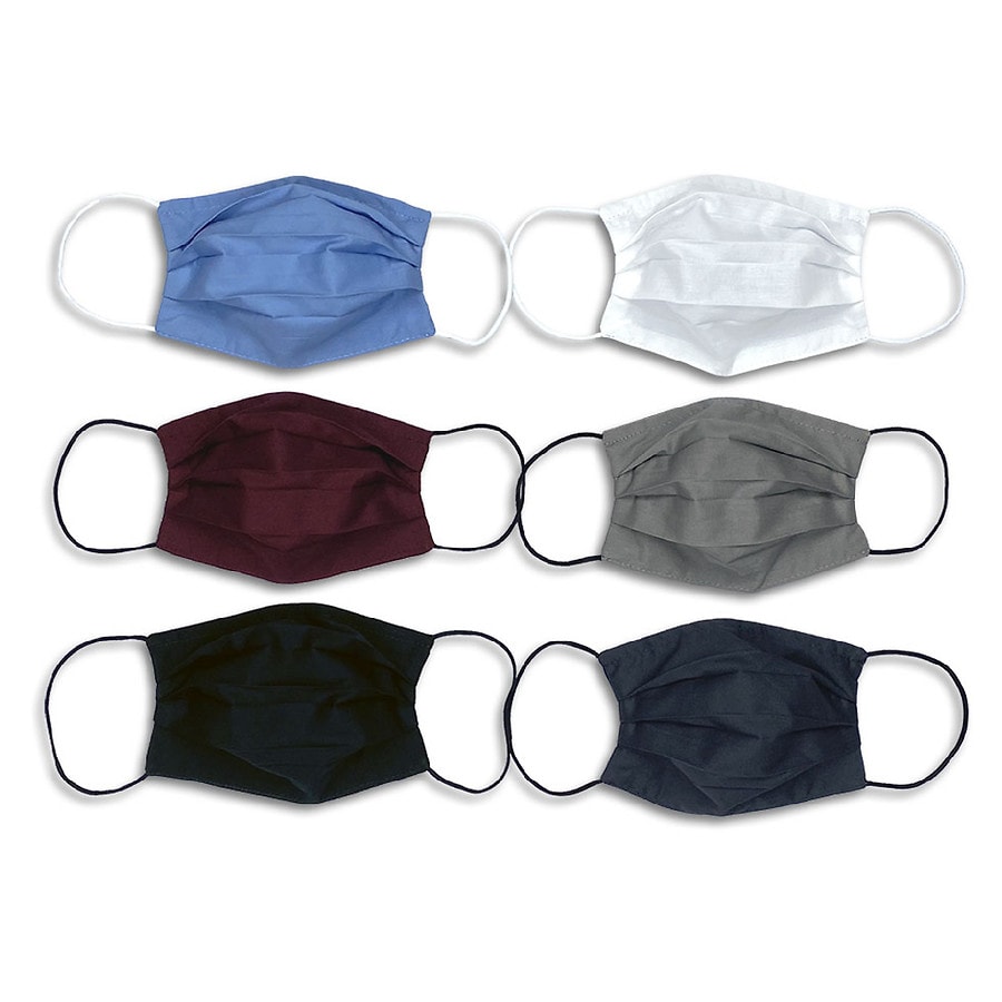 Calabrum Reversible Kids Face Masks Assortment French Blue, White, Burgundy, Grey, Black,Charcoal