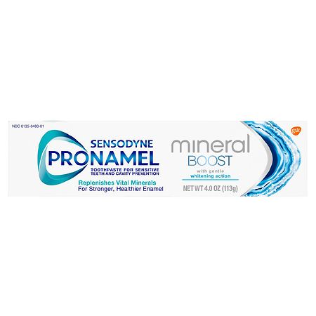 sensodyne pronamel mineral boost whitening action toothpaste