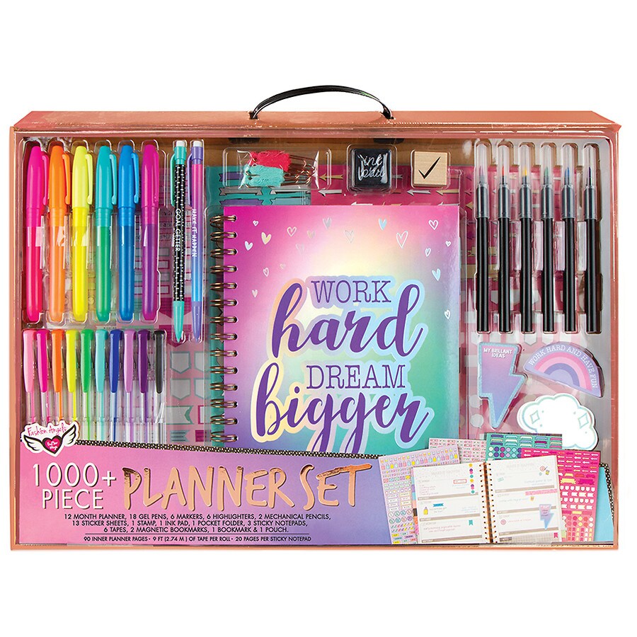 Fashion Angels Work Hard Dream Bigger Planner Set