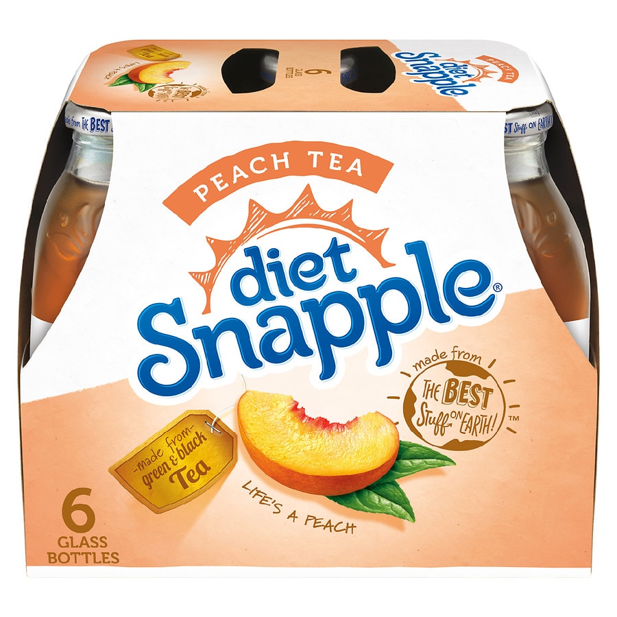 Snapple All Natural Diet Peach Tea Peach