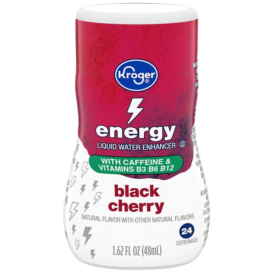 Kroger Black Cherry Energy Liquid Water Enhancer