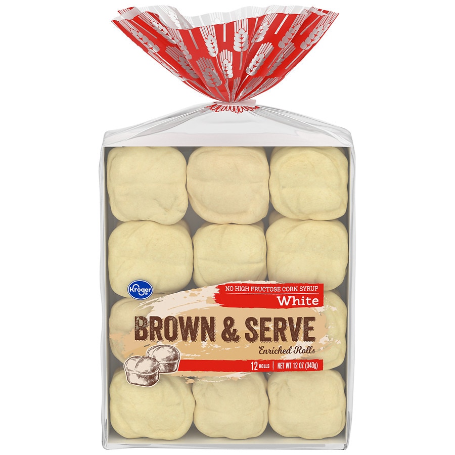 Kroger White Brown & Serve Enriched Rolls