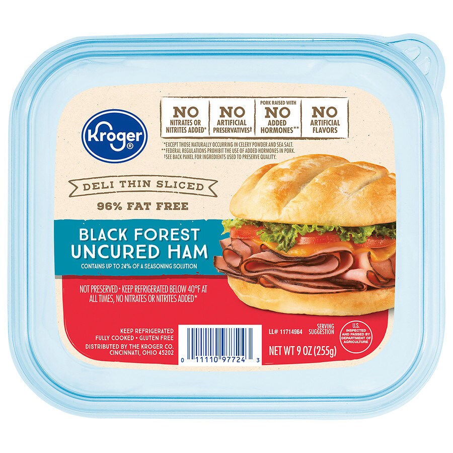 Kroger Deli Thin Sliced Black Forest Ham Lunch Meat