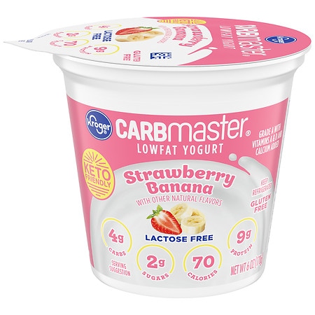Kroger CarbMaster Strawberry Banana Cultured Dairy Blend - 6.0 oz