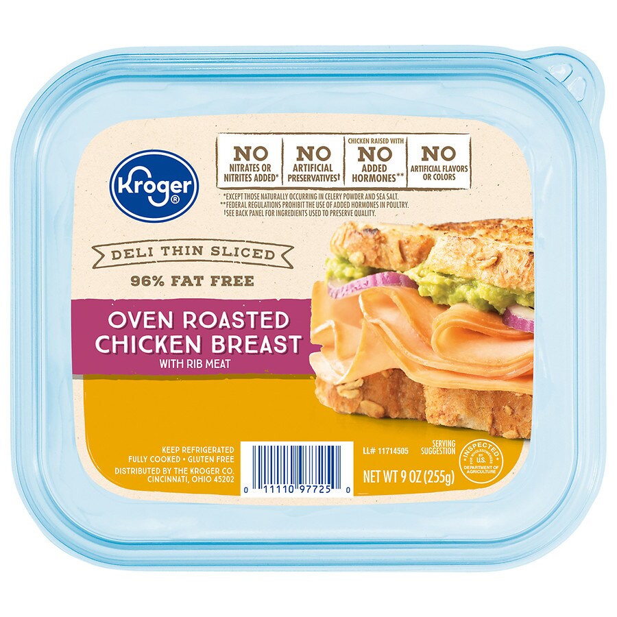 Kroger Deli Thin Sliced Oven Roasted Chicken Breast