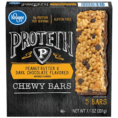 Kroger Peanut Butter & Dark Chocolate Flavored Protein Chewy Bars