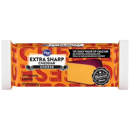 KROGER, ALL NATURAL CHEESE EXTRA SHARP CHEDDAR