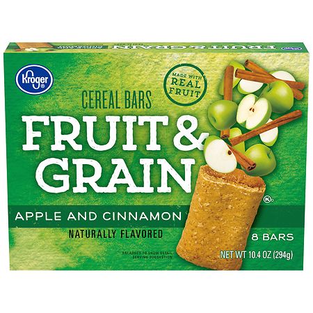 Kroger Fruit & Grain Apple & Cinnamon Cereal Bars