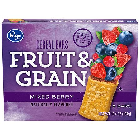 Kroger Fruit & Grain Mixed Berry Cereal Bars