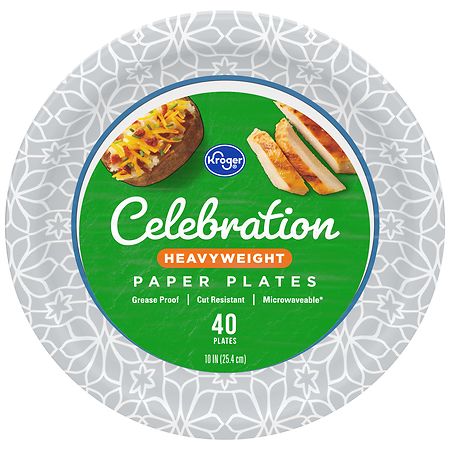 Kroger Heavy Weight Paper Plates 10 Inch