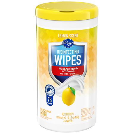 Kroger Lemon Scent Disinfecting Wipes