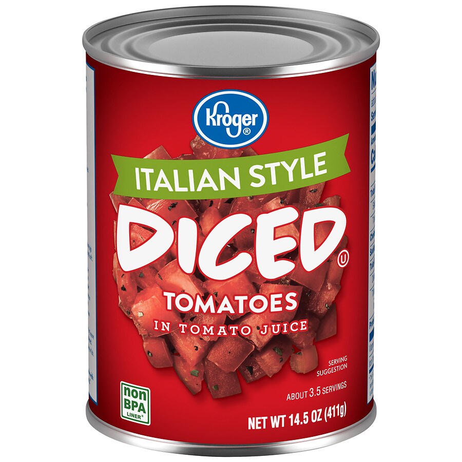 Kroger Italian Style Diced Tomatoes