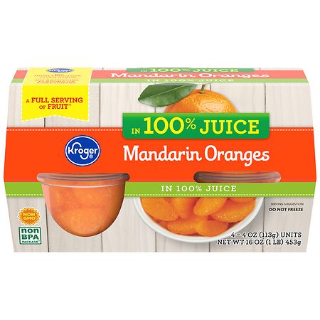 Kroger Mandarin Oranges in 100% Juice