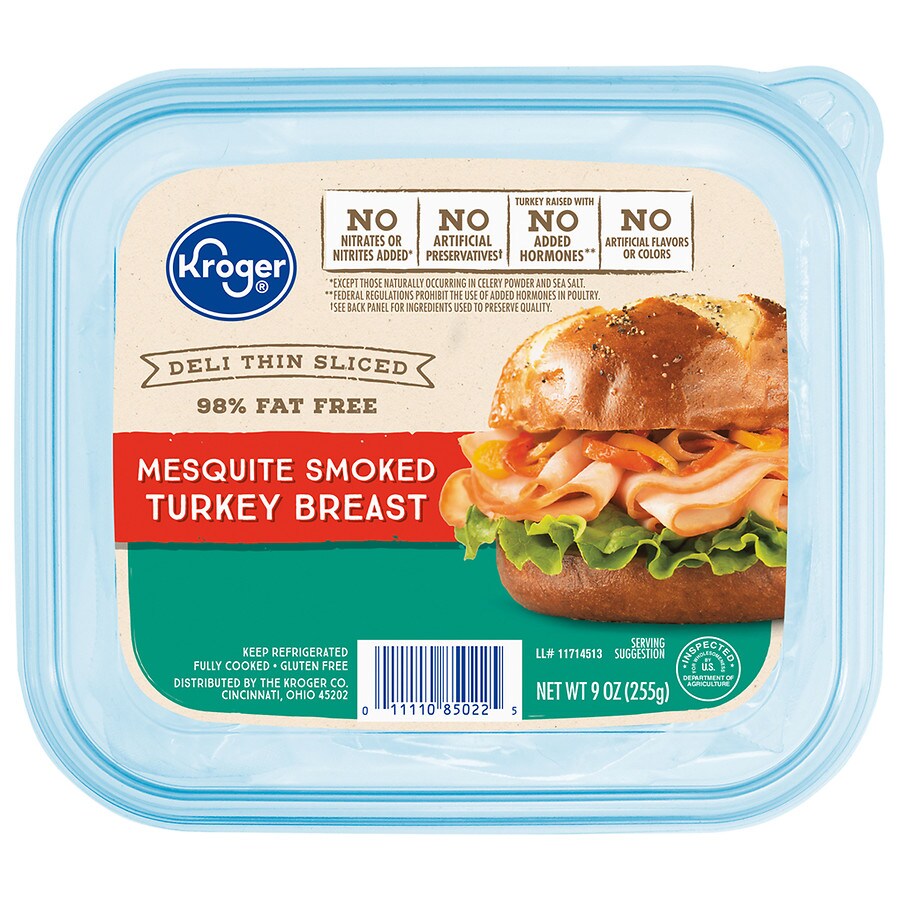 Kroger Deli Thin Sliced Mesquite Smoked Turkey Breast