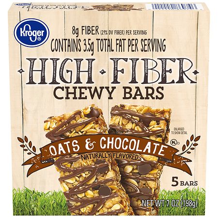 Kroger Oats & Chocolate High Fiber Chewy Bars