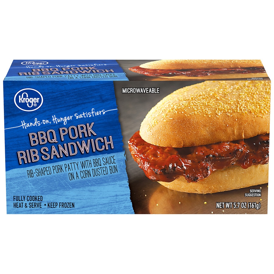 Kroger BBQ Pork Rib Sandwich