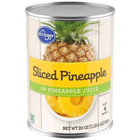 Kroger Sliced Pineapple in Pineapple Juice